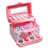 Maquillage enfant fille 19,5x11,5x15,5cm trousse de maquillage princesse colorée coffret maquillage enfant cadeaux pour enfants