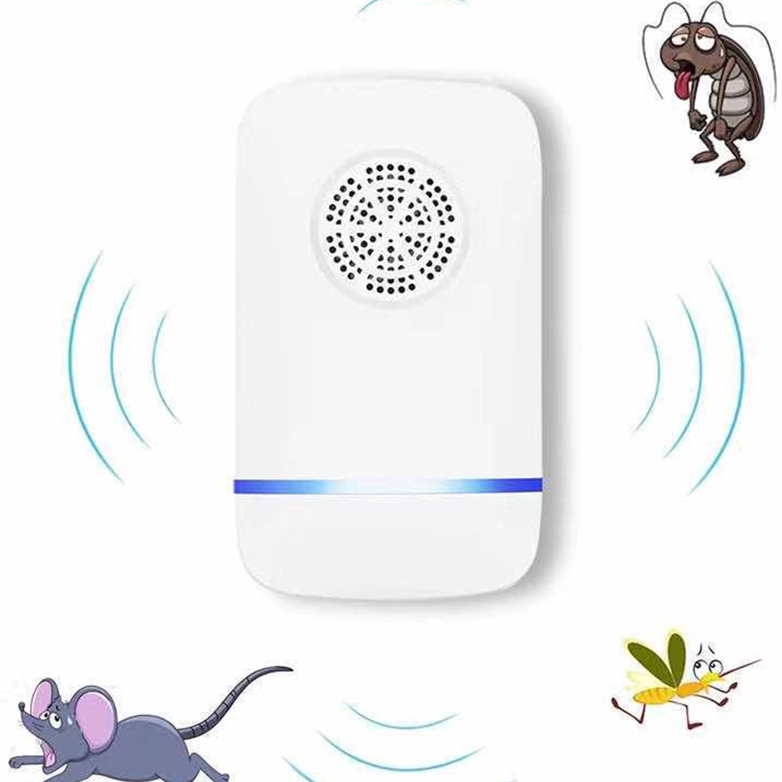 Répulsif électronique à ultrasons pour souris, répulsif domestique contre les insectes, mini répulsif contre les moustiques