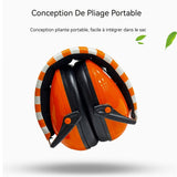 Cache-oreilles 125x100x180mm 23dB cache-oreilles insonorisants pour enfants cache-oreilles pliables insonorisants casque anti-bruit