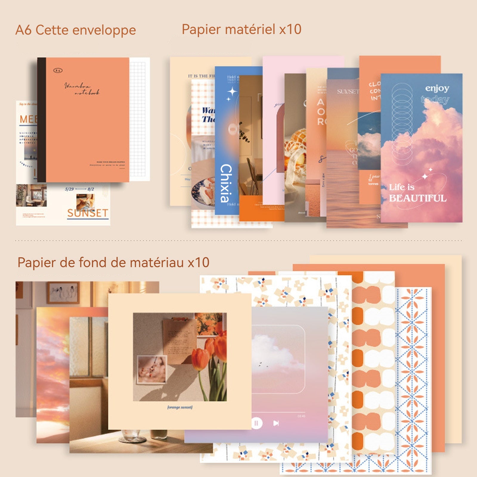 Autocollant scrapbooking autocollants scrapbooking vintage papier exquis beau ensemble d'autocollants pour artisanat DIY stickers