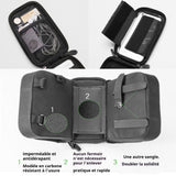 Sacoche velo 18x12cm poche pour téléphone amovible conception de grande capacité des deux côtés sac pour trottinette prise casque