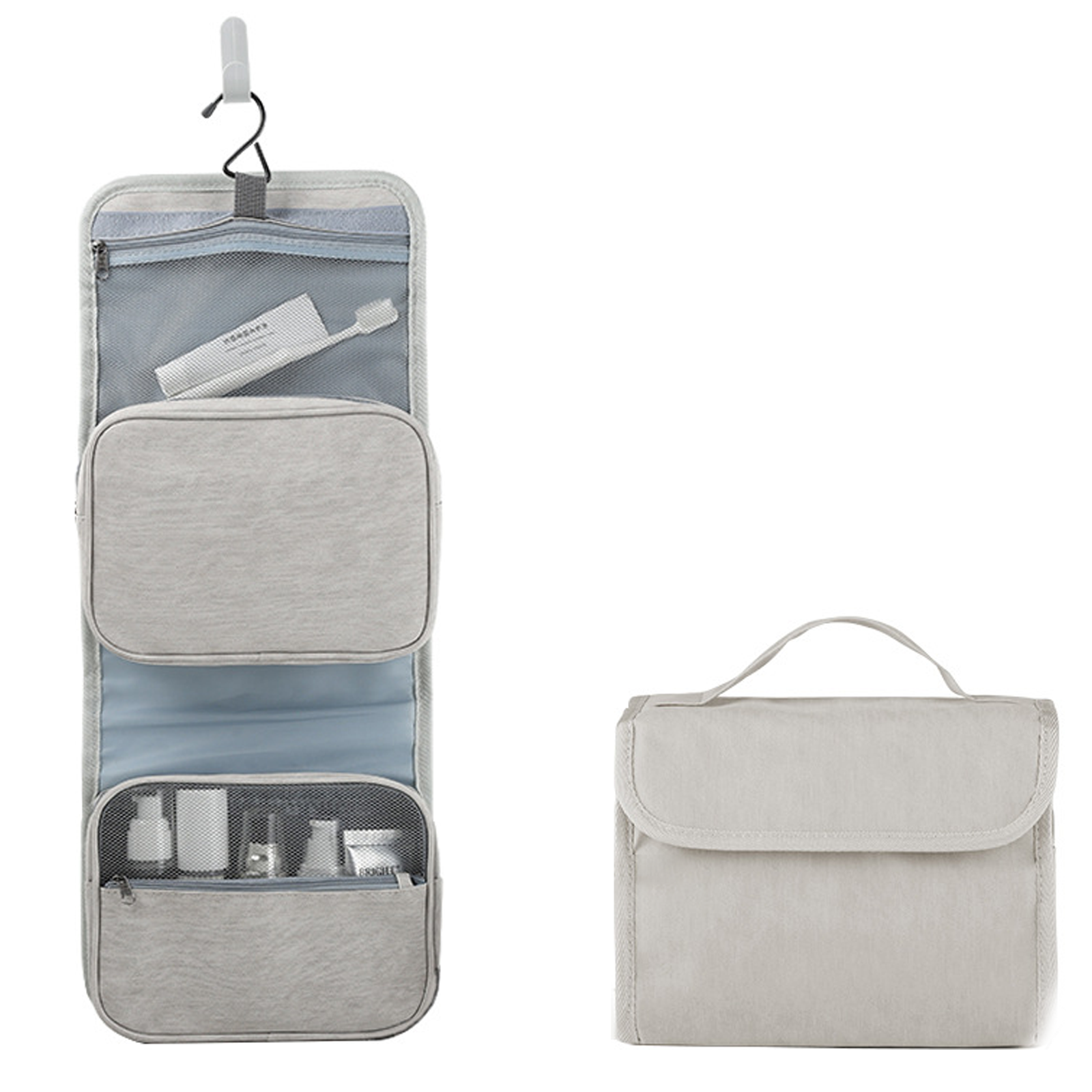 Trousse de toilette suspension multifonctionnelle amovible portable séparation sèche et humide trousse maquillage toiletry bag