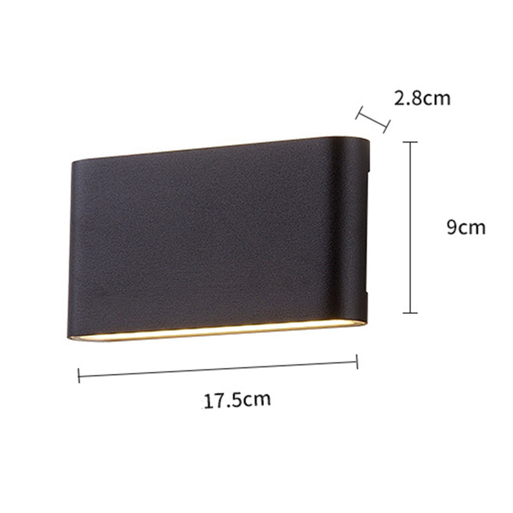 Applique LED d'extérieur étanche pour patio allée ultra-mince chambre à coucher applique murale à double tête luminaire de patio