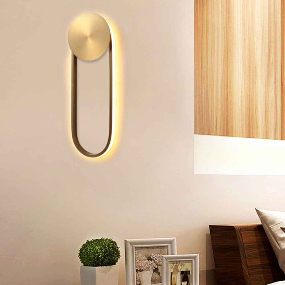 Applique murale LED en forme de U   Lumière chaude  Lumière douce Protection des yeux  Personnalisation créative    Anti-rayures