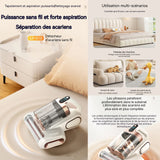 Aspirateur anti acariens 13000 pa système de Filtration Dual-Cyclonic avec Affichage LED pour Matelas Textiles Meubles de Canapé