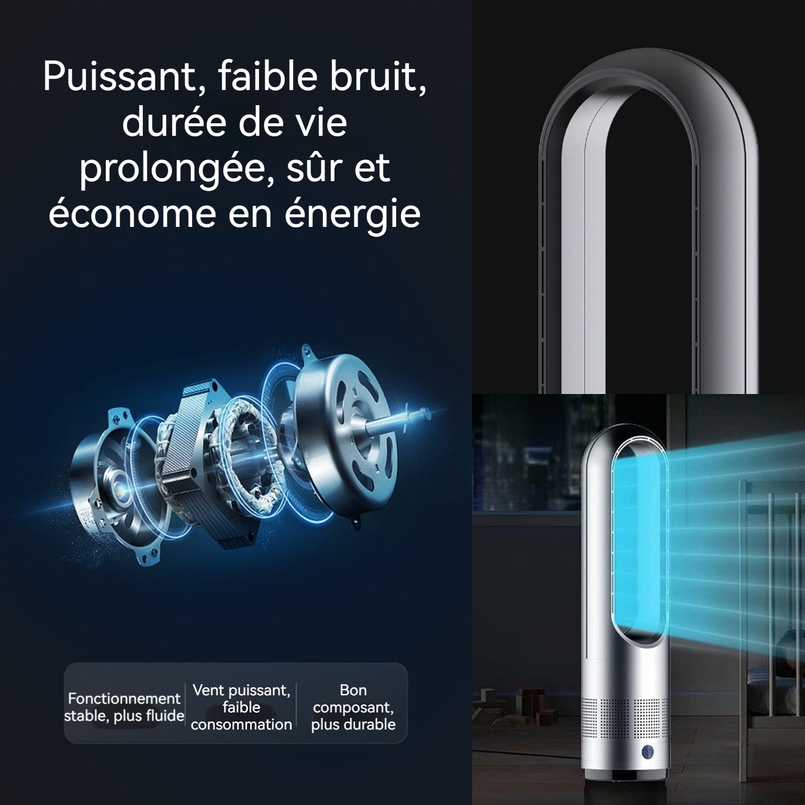 Climatiseur mobile 2 en 1 40w/1400w 50hz refroidissement et chauffage 8 niveaux réglables chauffage ventilateur de climatisation