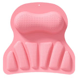 Oreiller de baignoire silicone étanche avec ventouse coussin bain pour baignoire doux facile nettoyer avec massage antidérapant