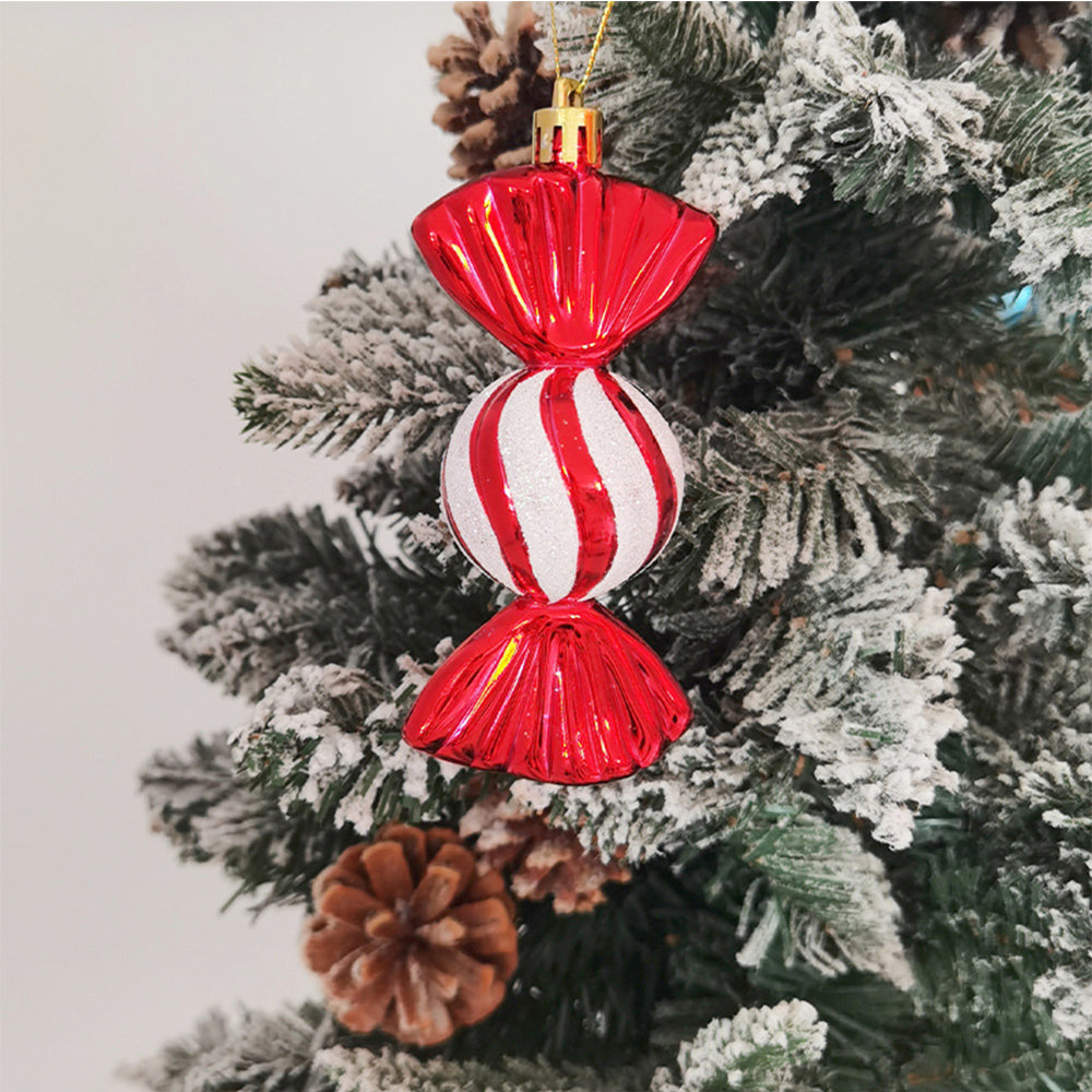 Coffret cadeau de décoration de Noël, divers pendentifs peints, ensemble de décoration d'arbre de Noël, petits pendentifs