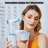 Aspirateur oreille avec 4 modes de mettoyage et 10 bouchons d'oreilles nettoyants  nettoyeur d'oreilles électrique rechargeable