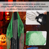 Décorations d'Halloween 188x133cm Halloween pumpkin ghost sensor lighting sounding arm swing propdecoration de fete a suspendre