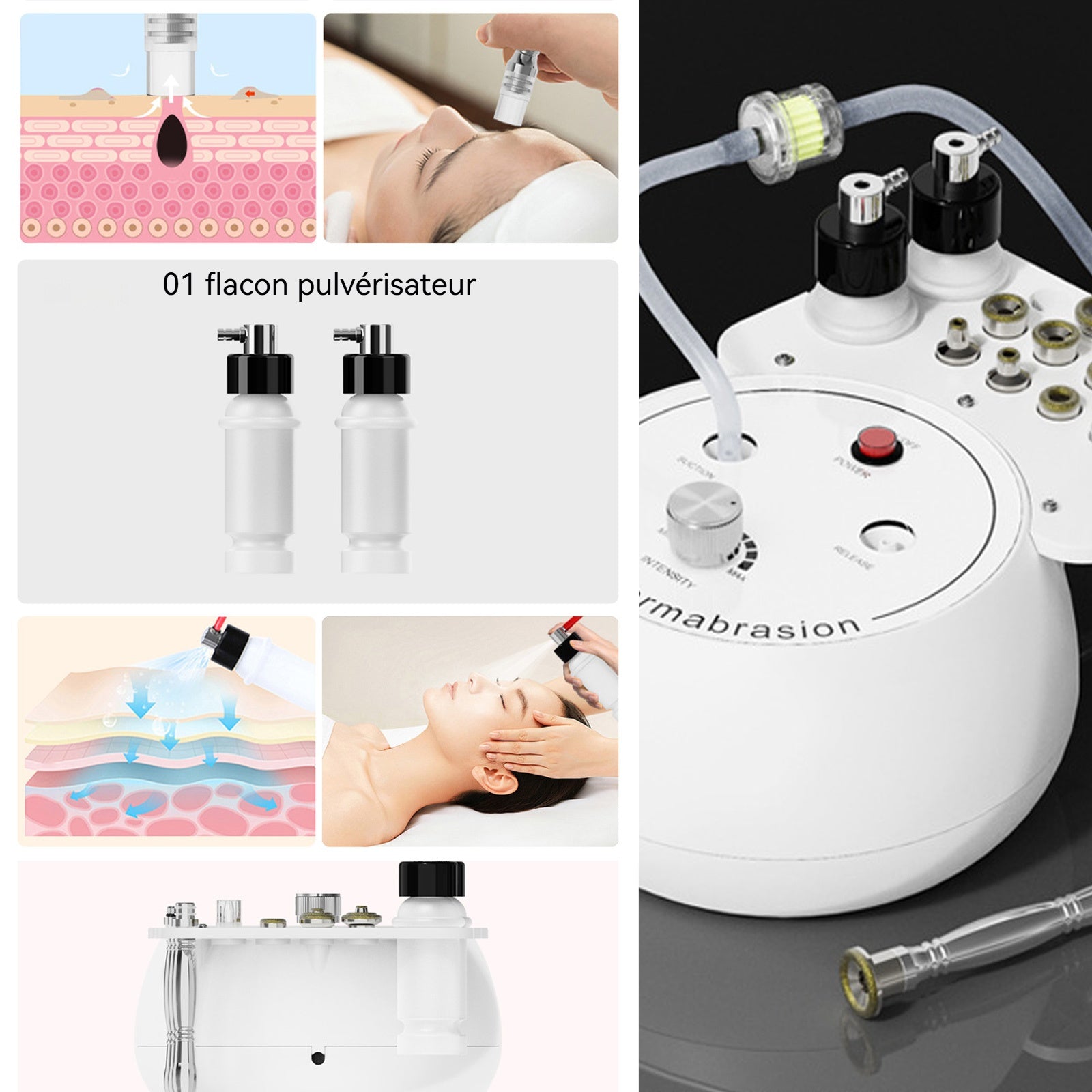 Aspirateur Point Noir 3 en 1 nettoyage des pores extracteur de comédons rechargeable épurateur de peau visage épurateur de peau