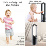 Climatiseur mobile 2 en 1 40w/1400w 50hz refroidissement et chauffage 8 niveaux réglables chauffage ventilateur de climatisation