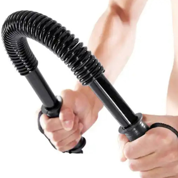 Barre De Puissance 50 Kg – Power Bar à Ressort Fitness Musculation Bras, Épaules, Pectoraux & Abdos Maison