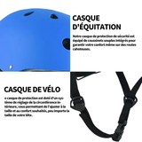 asque de protection circonférence intérieure réglable taille M 52-58 cm adapté au casque de vélo d'extérieur 9-15 ans violet givré