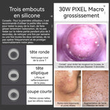 Aspirateur Point Noir 600mah électrique 30w pixels Ecran visuel LED Sélection de trois vitesses Aspirateur Point Noir électrique