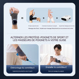 Attelle de poignet électrique ems intelligent chauffage compresse chaude au poignet massage du poignet améliorer la ténosynovite