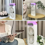 Ventilateur 35cm 400ml Humidification et refroidissement Trois vitesses de ventilation Alimentation d'air grand angle à 180 degrés