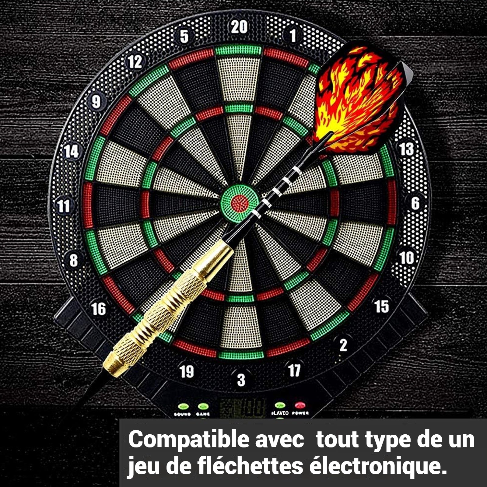 Fléchettes Jeu de fléchettes souples de sécurité Tête de fléchette en plastique Convient pour les loisirs à la maison et au bureau