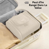 trousse de toilette 370g Tissus écologiques Double ouverture suspendue portable grande capacité tenue à la main sac à cosmétiques