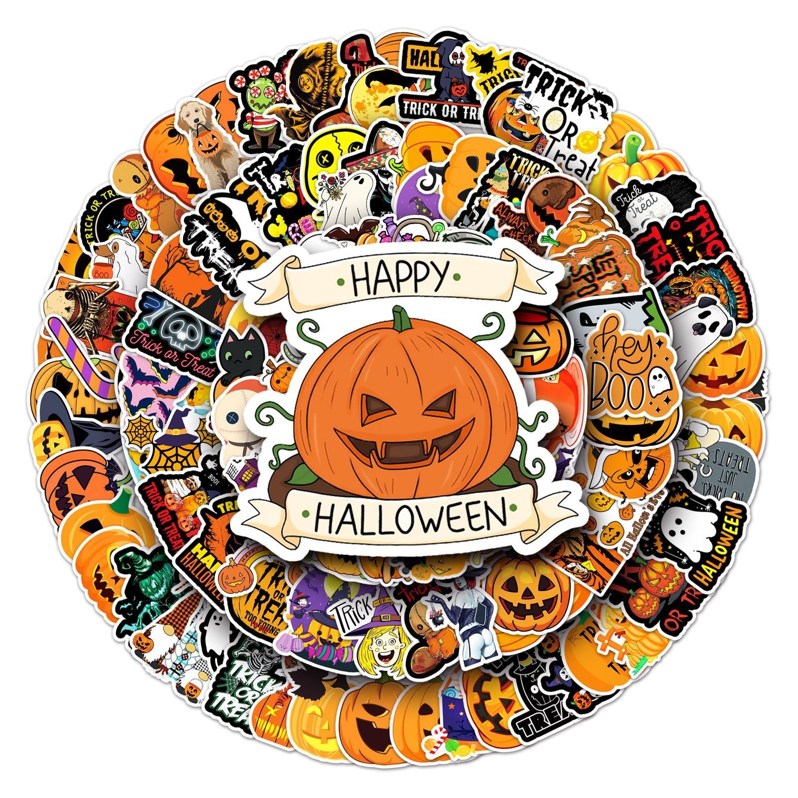 Autocollants 200 feuilles stickers scrapbooking vintage exquis album carnet déco autocollants thème de l'Halloween thèmes vacances