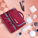 Trousse de toilette 13x21x25cm 600D toile oxford suspendu rouge trousse de maquillage étanche sac de voyage organisateur pratique
