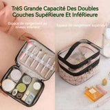 trousse de toilette 180g Courroie de transport double couche visible imperméable  élastique et renforcée trousse de toilette voyage
