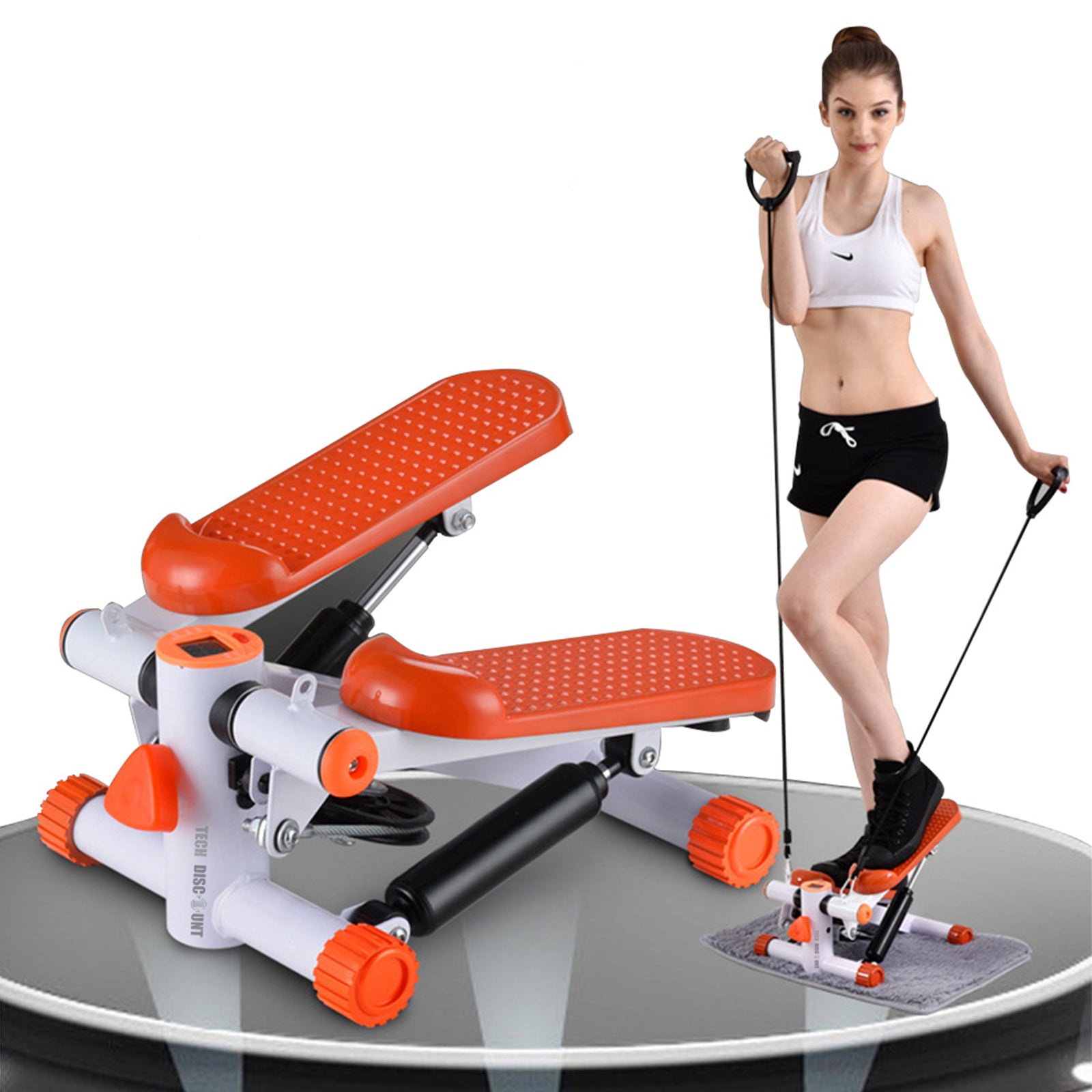 Stepper hydraulique, home twister, machine à pédales de gym silencieuse, mini stepper de sport dynamique