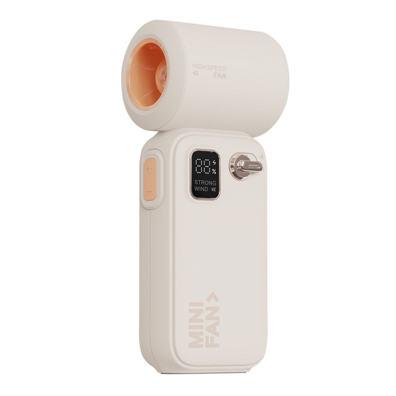 Mini ventilateur portatif d'extérieur portable à affichage numérique petit ventilateur à forte puissance éolienne rétro léger