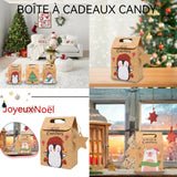 Boite à Bijoux 9x5x6cm 24 pcs Boîte à bonbons de noël créative emballage cadeau  papier kraft flocon de neige boîte cadeau vacances