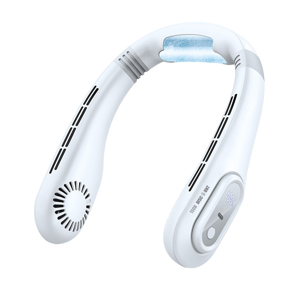 Ventilateur de cou   3000 mAh   Affichage digital intelligent  Très longue durée de vie de la batterie  Mini ventilateur de cou