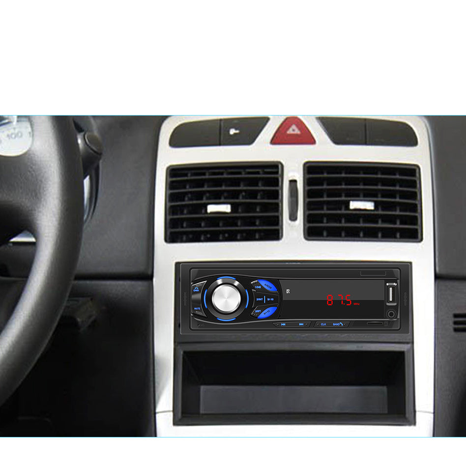 Autoradio Bluetooth 12V universel pour voiture lecteur mp3 bluetooth supportant la carte TF U disk autoradio FM noir