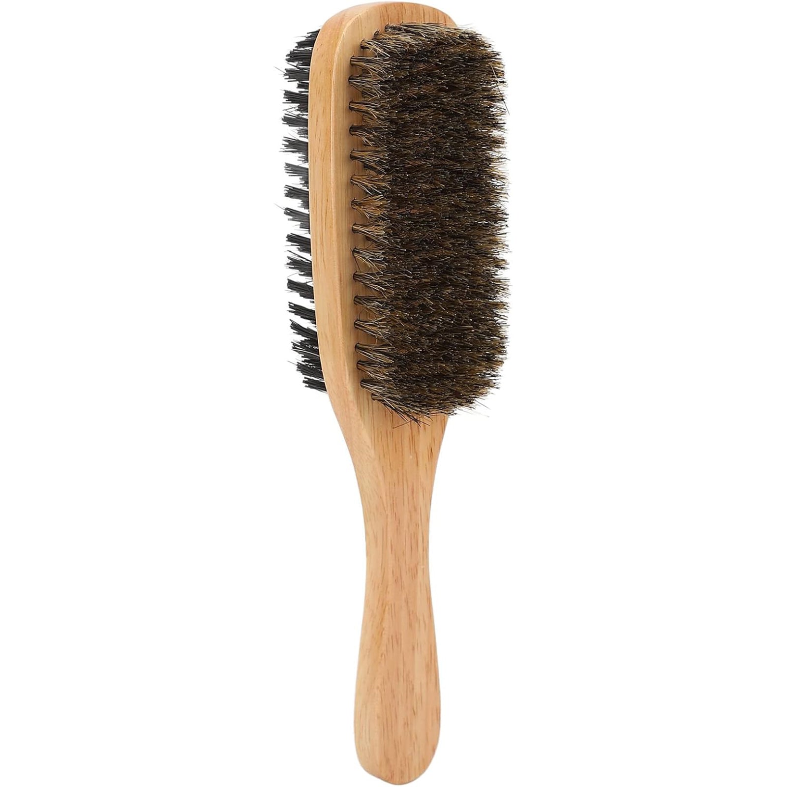 Brosse à barbe en poils de sanglier double face brosse à barbe et moustache brosse à cheveux brosse barbe pour cheveux et barbe
