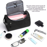 Trousse de toilette de Voyage 24x14x13CM Pour Hommes et Femmes avec Poignée Volume élevé Tissu imperméable Trousse de Maquillage