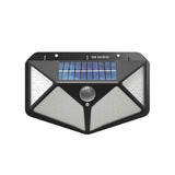1 pièce 100LED applique murale solaire extérieure capteur de corps humain lumière IP65 étanche extérieure étanche lampadaire cour