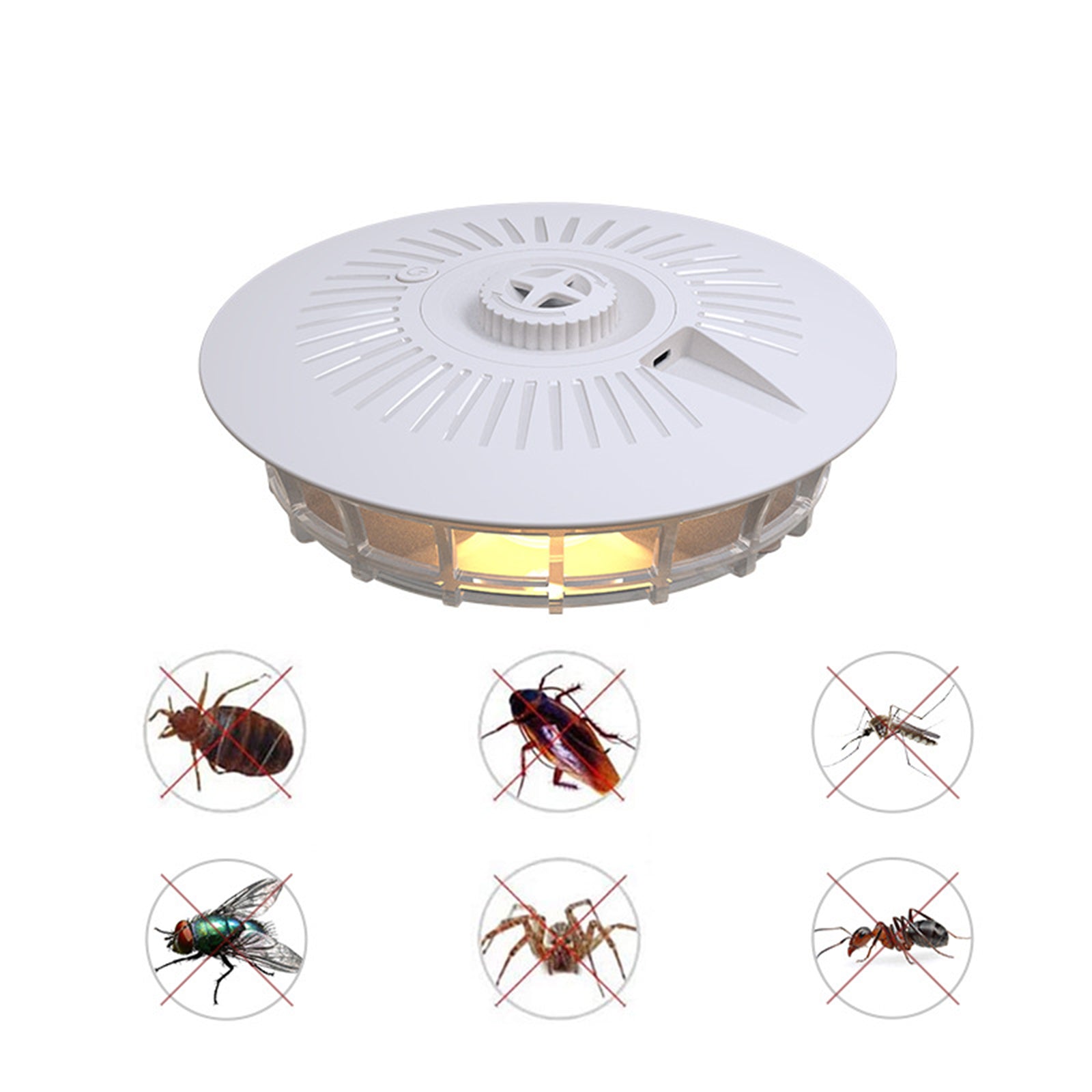 La nouvelle lampe anti-puces domestique pour animaux de compagnie piège à puces ne contient pas de pesticides.