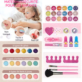 Maquillage enfant fille 15pcs simulation de princesse cosmétique coffret maquillage enfant valise portable cadeau pour enfants