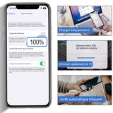 Batterie pour iPhone 12 Pro Max 3687 mAh 0 Cycle Interne Li-ION Remplacement de la Batterie avec Kit d'outils de Réparation Complet