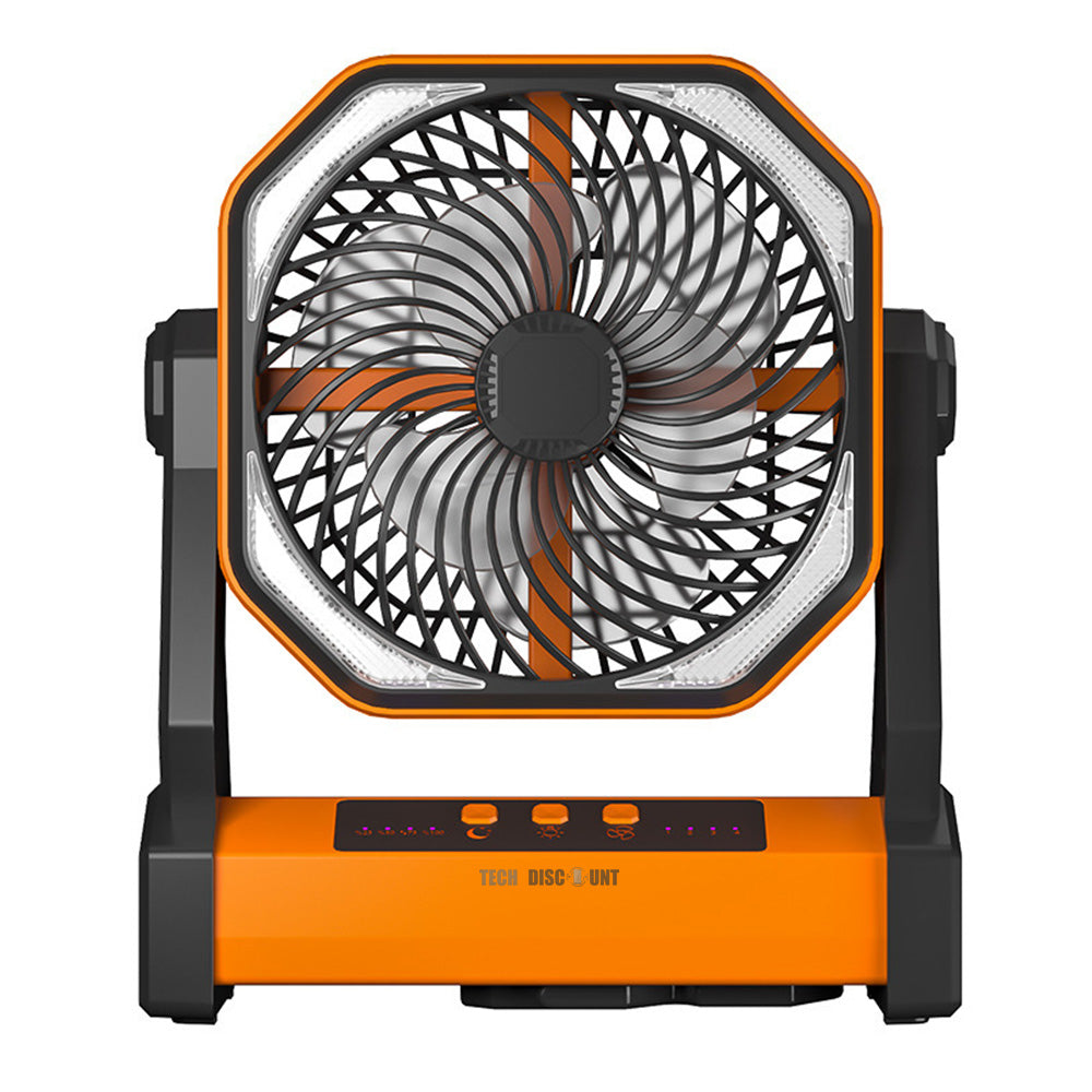 Ventilateur électrique  20000 mAh  Modèle à suspendre ou à poser Peut être utilisé comme batterie rechargeable  Ventilateur de sol