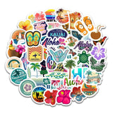 Autocollants 50 feuilles stickers scrapbooking vintage exquis album photo carnet déco autocollants alphabétiques style vacances