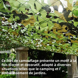 Filet de camouflage 3x4m léger et durable filet camouflage rouleau de treillis de camouflage pour ombrage jardin soleil camping