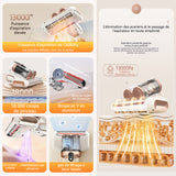 Aspirateur anti acariens 13000 pa système de Filtration Dual-Cyclonic avec Affichage LED pour Matelas Textiles Meubles de Canapé