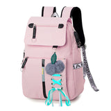 artable 31x45x13cm sac à dos rose grande capacité convient pour l'école/les voyages/le shopping/les fêtes cartable pour fille