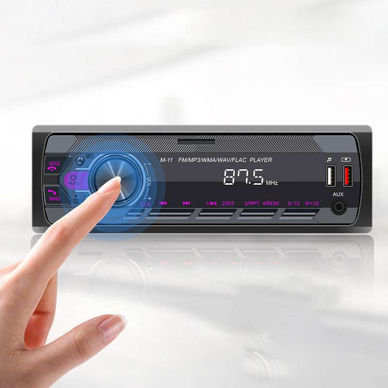 Autoradio Bluetooth 12V lecteur MP3 autoradio mains-libres autoradio sept couleurs modification du centre de lumière et de son