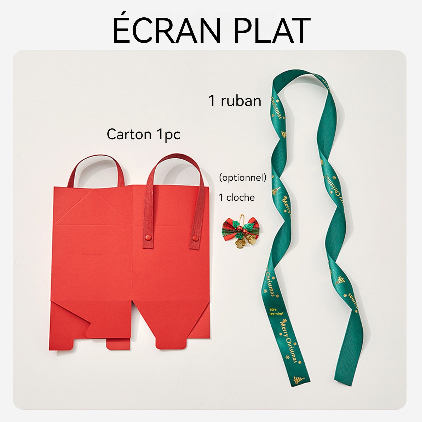 Boite à Bijoux 10x10x10cm Boîte de pommes  Noël Boîte décorative de pomme réveillon de emballage vide boîte cadeau d'accompagnement