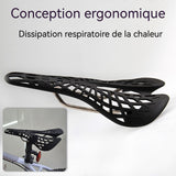 Selle de vélo 180g Dissipation de la chaleur par des orifices d'aération Ergonomie Design aérodynamique Creux 2.siège de vélo