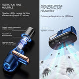 Aspirateur anti acariens 20x24x14cm 8000 fois/min Forte puissance d'aspiration Durée de vie de la batterie longue durée Corps léger