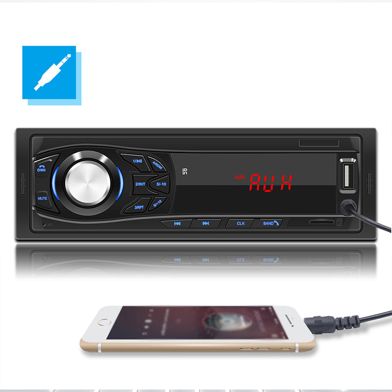 Autoradio Bluetooth 12V universel pour voiture lecteur mp3 bluetooth supportant la carte TF U disk autoradio FM noir