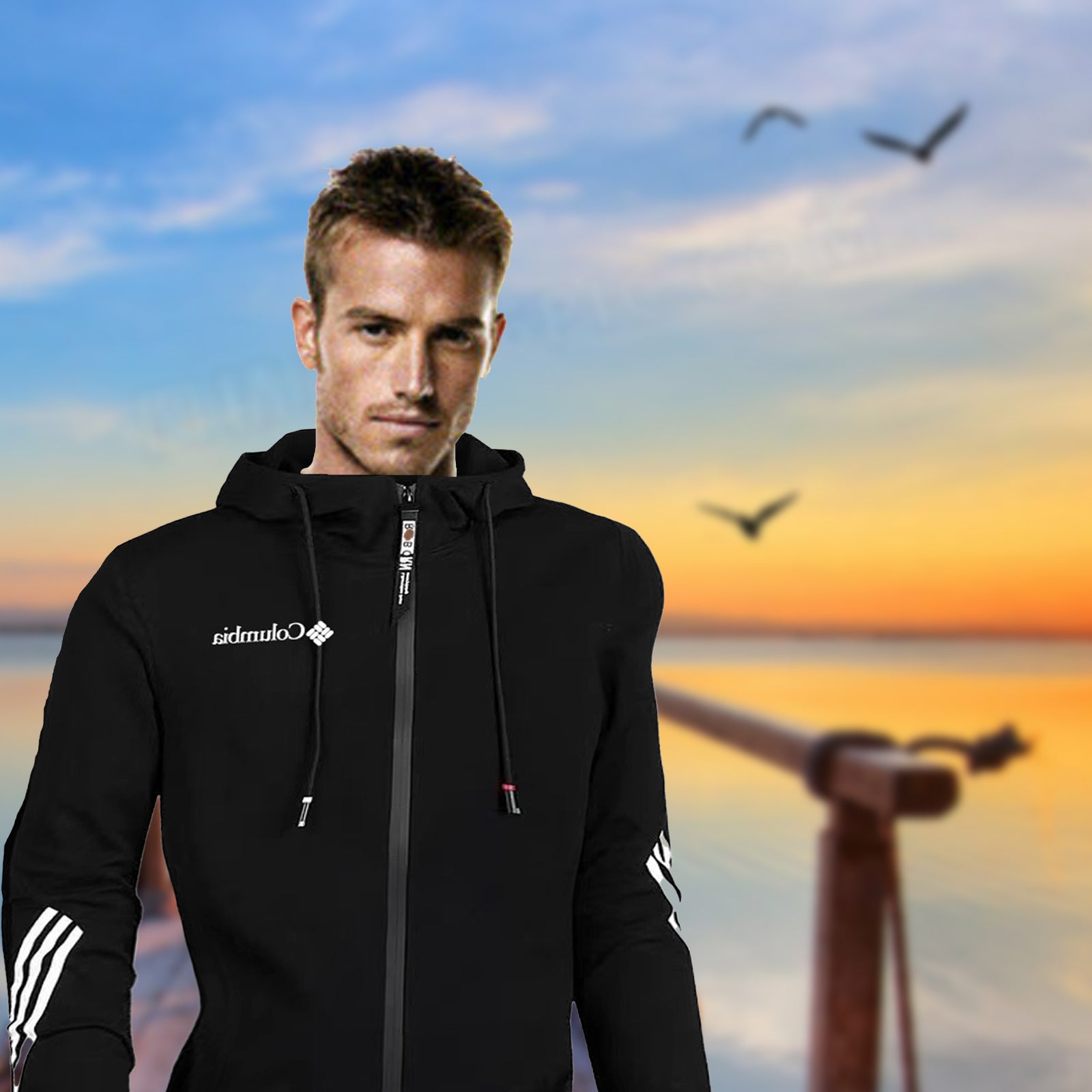 Track suits for men set ensemble de sweat-shirt à capuche noir et pantalon décontracté sweat a capuche homme convient à la course