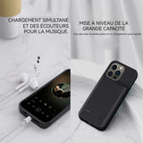 Batterie externe  5000mah pour iph16 pro max batterie à clip arrière pour téléphone portable alimentation à affichage numérique