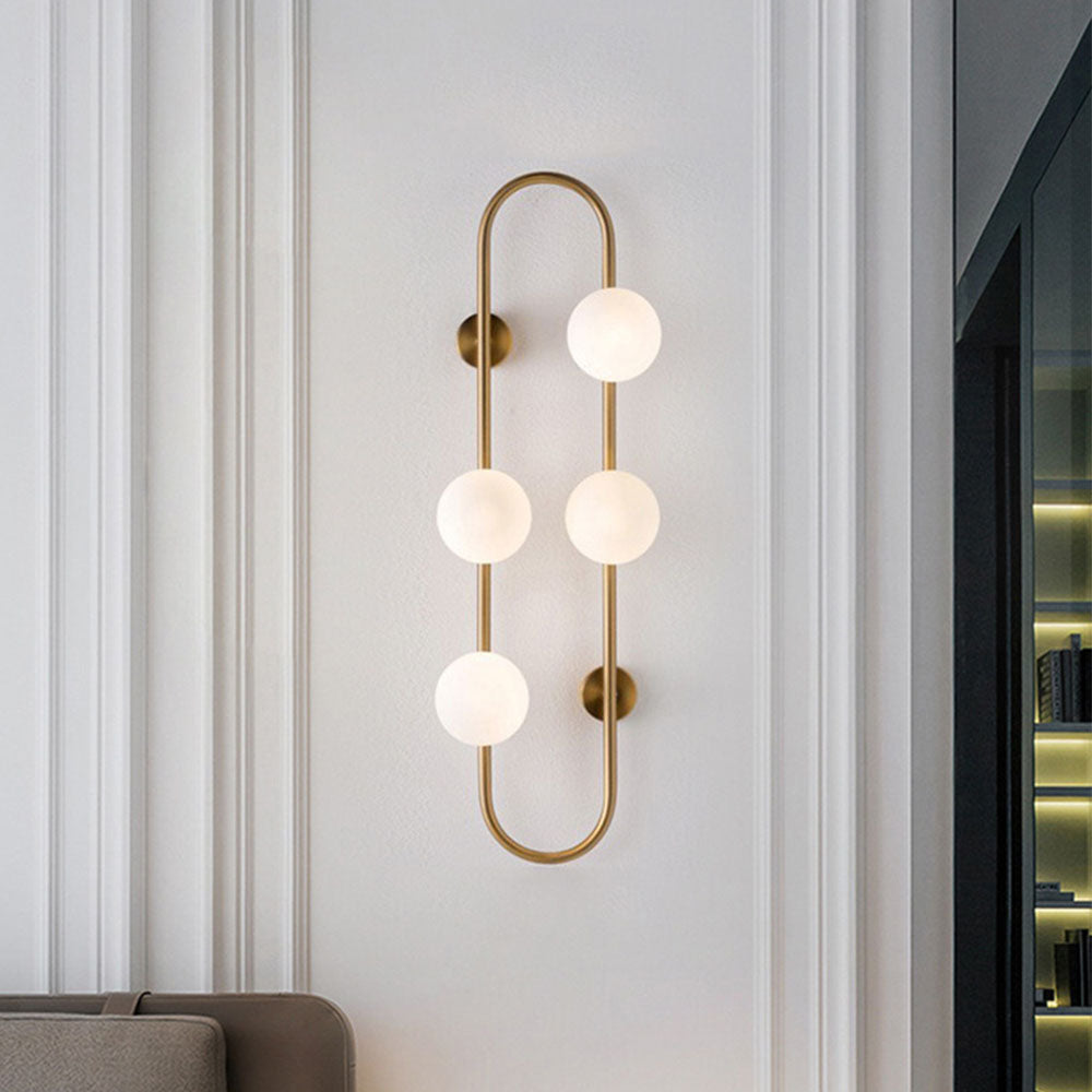 Applique murale Globe en verre  Lumière chaude  Protection des yeux contre la lumière douce  Anti-corrosion Lampes décoratives